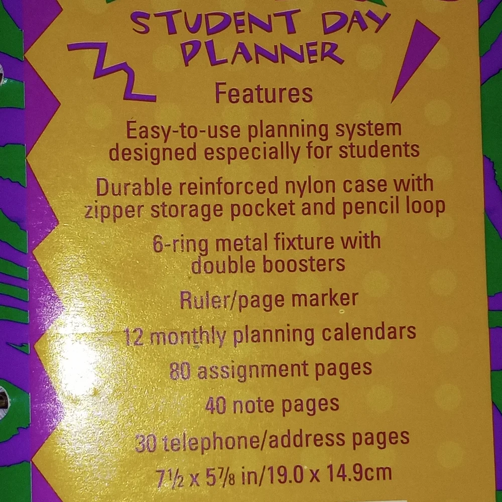 Vintage NEW Garfield Mead Student Planner